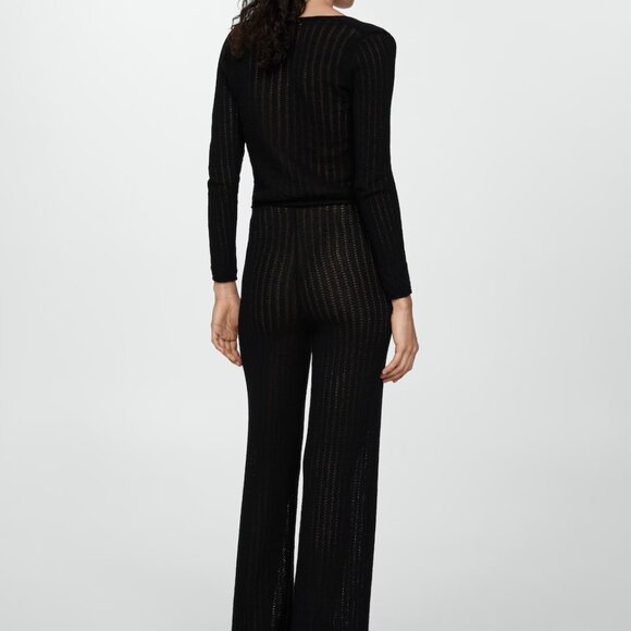 Mango Knitted Cardigan With Ties - Picture 5 of 6